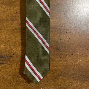 Red, Green, and Blue Striped 1950s Skinny Tie by Tie Rack